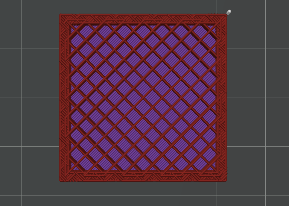 La textura interna es igual a Zig Zag