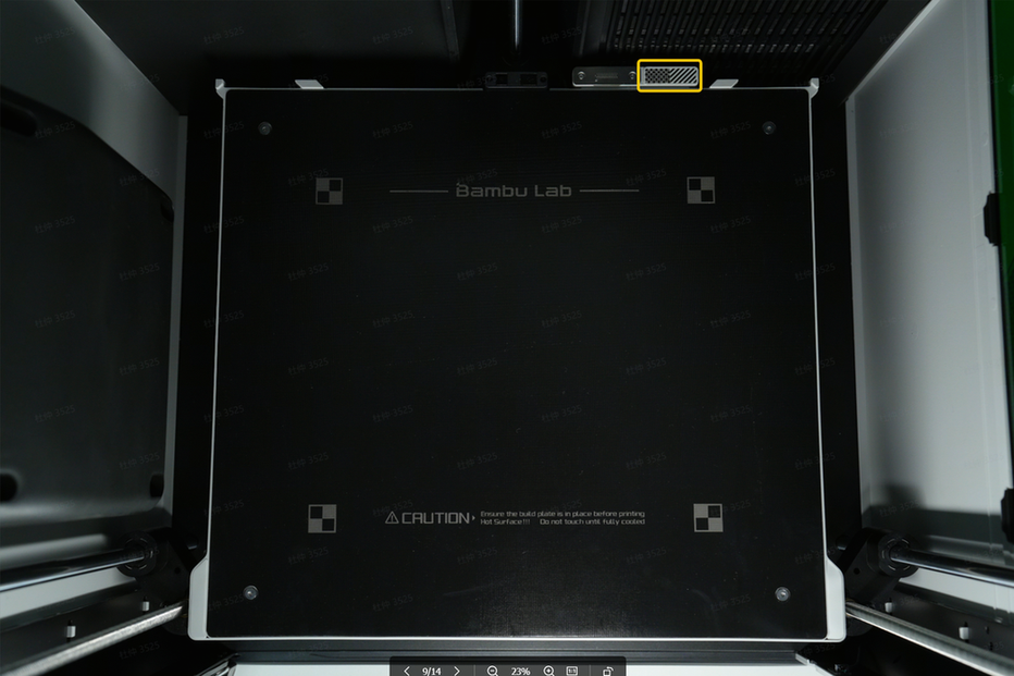 Pegatina de calibración de la cámara del cabezal