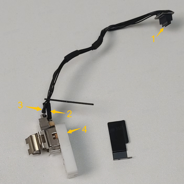 Montaje de calentamiento del hotend izquierdo