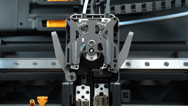 Proceso de elevación del hotend izquierdo