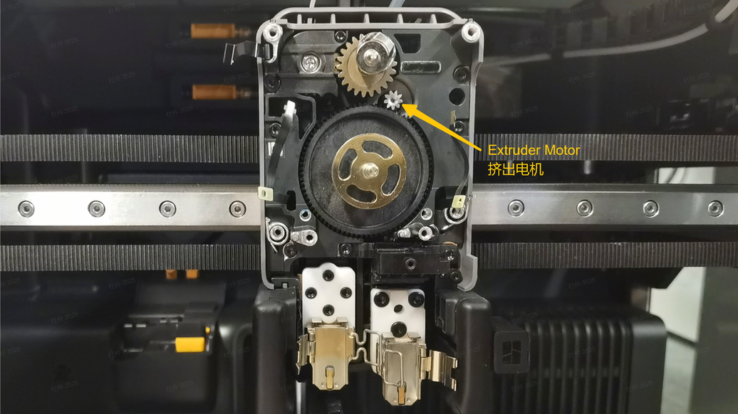 Diagrama de posición del motor de extrusión